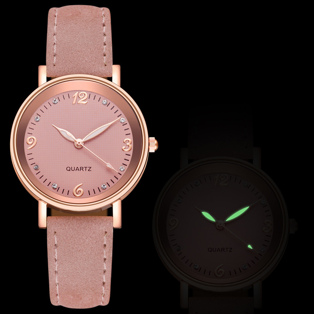 Vintage Watch Crystal - Frauen Uhr Einfache Vintage Casual Leder