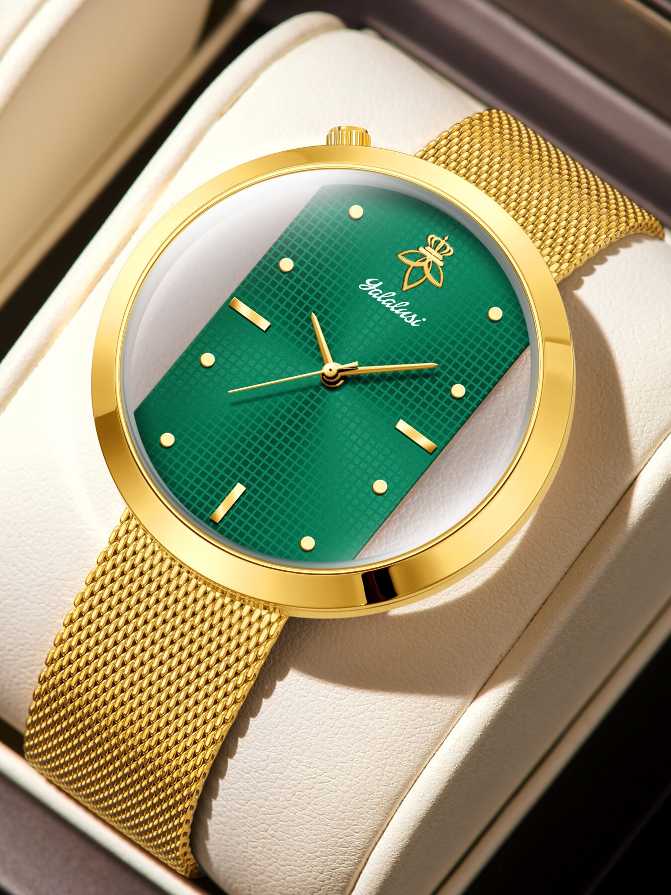 Vintage Watch Crystal - YaLaLuSi Vintage-Stil Damenuhr mit durchbrochener Lünette
