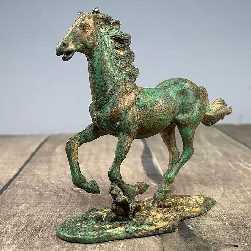 Antike Tierkreis-Pferdestatue  – Vintage Collectible Ornaments Bewertung und Preis